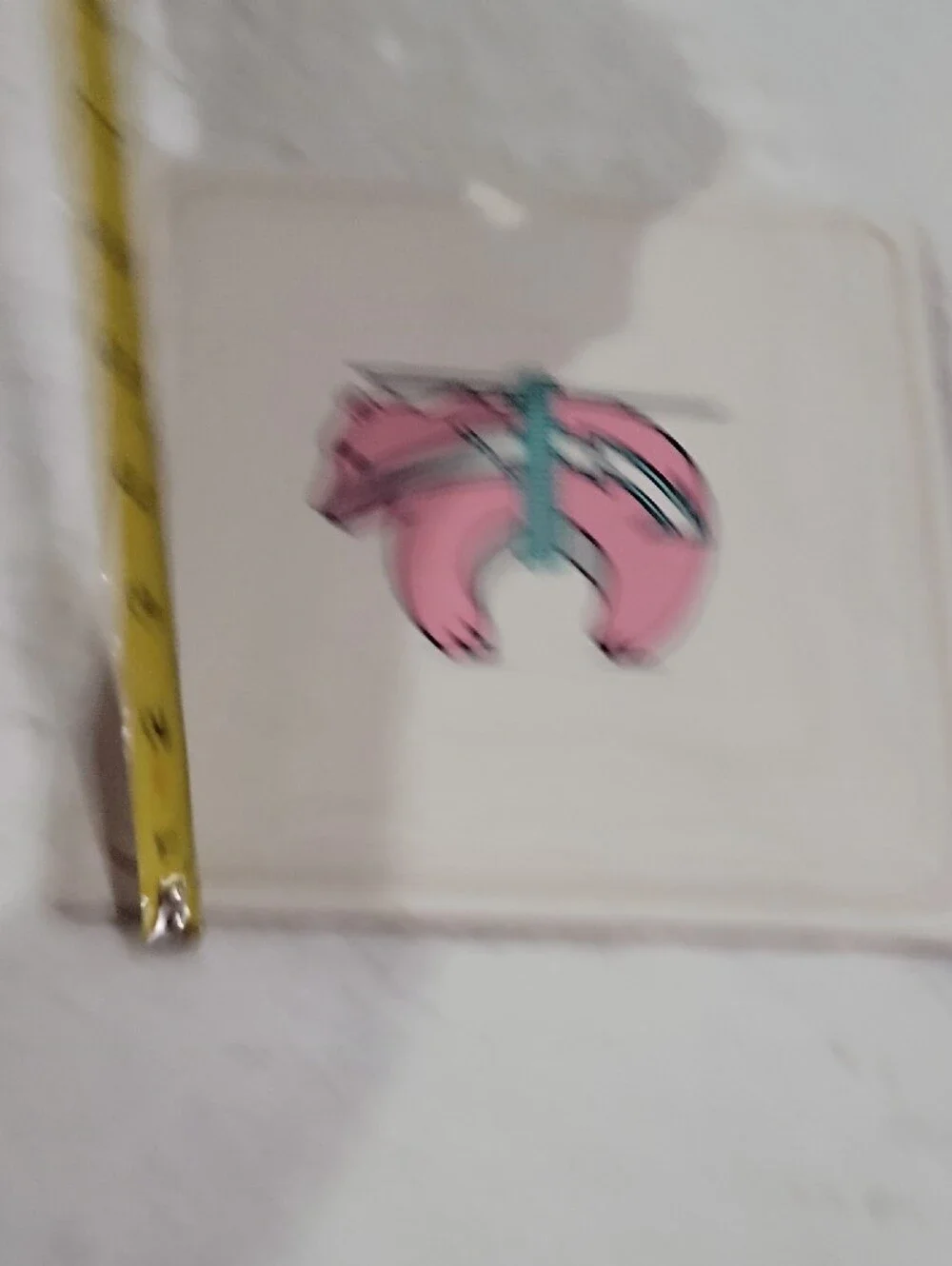Hand Painted Zuni Bear Tile -Trivet - Native American